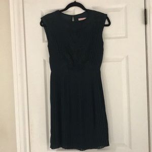 Ted Baker moss green pleated dress